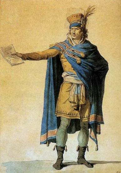 Jacques-Louis  David The Representative of the People on Duty oil painting image